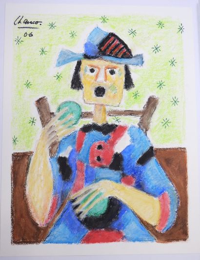 Roland CHANCO (1914-2017): La Pomme. Dessin...