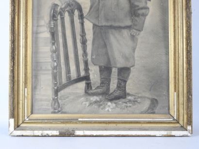 A. MARTIN (XIX-XXth). Portrait of a child...