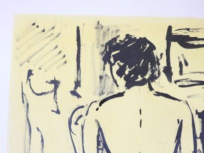 Roland CHANCO (1914-2017): Nu à califourchon....