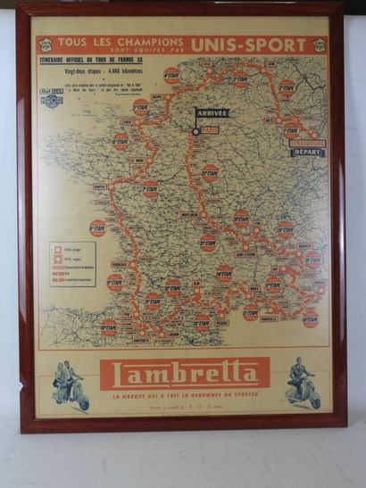 AFFICHE PUBLICITAIRE : Tour de France 1953....