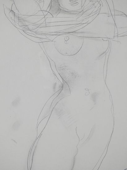 Auguste RODIN (1840-1917), after. Woman undressing....