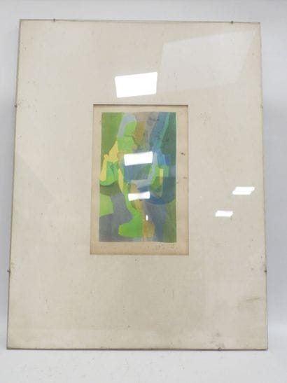 ABSTRACTION LYRIQUE. Lithographie signée...