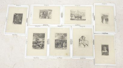 IMPRIMERIE QUANTIN: Eight engravings including...