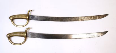 WHITE WEAPONS. Set of 2 AN XI model infantry...