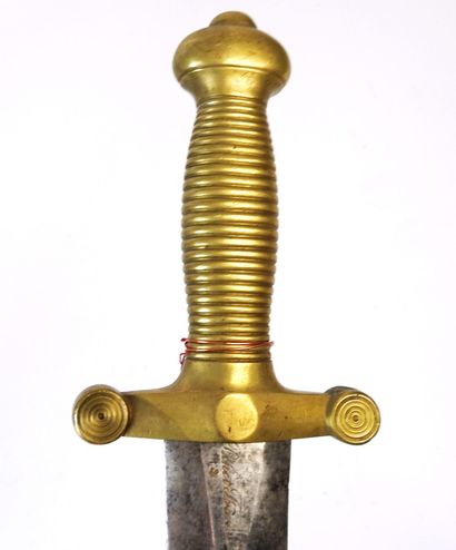 WHITE WEAPONS. Glaive model 1831 with molded...