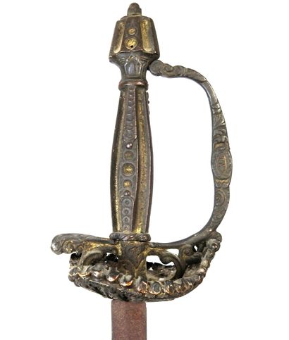 WHITE WEAPONS. Child's or page's sword, gilded...