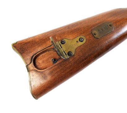 FIREARMS. ITALY. BLACK POWDER. ENFIELD walnut-mounted...