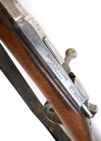 FIREARMS. Gras rifle model 1874 M80, walnut...