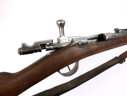 FIREARMS. Gras rifle model 1874 M80, walnut...