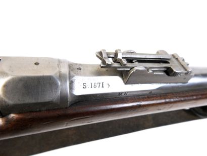 FIREARMS. Chassepot model 1866 walnut rifle,...