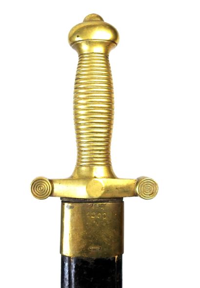 WHITE WEAPONS. Glaive model 1831 with molded...