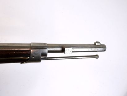 FIREARMS. Chassepot model 1866 walnut rifle,...