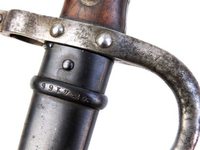 BAIONNETTES. Gras model 1874 bayonet for...