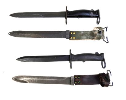 BAIONNETTES. Set of 2 MAS 49/56 bayonets...