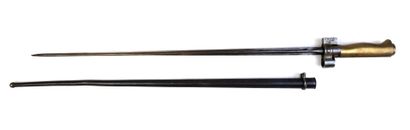 BAIONETTES. Lebel bayonet with cut quillon,...