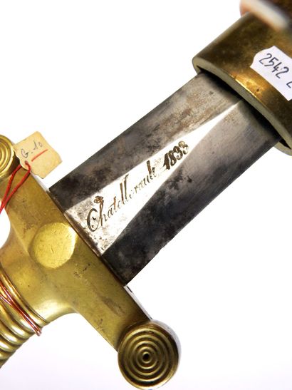 WHITE WEAPONS. Glaive model 1831 with molded...