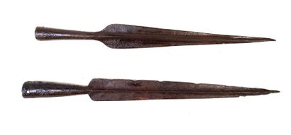 MISCELLANEOUS. Set of 2 median-edged iron...
