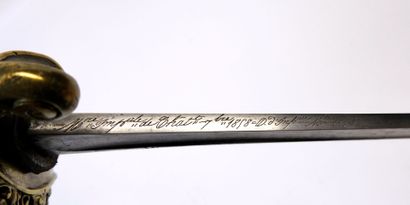 WHITE WEAPONS. Infantry officer's saber model...