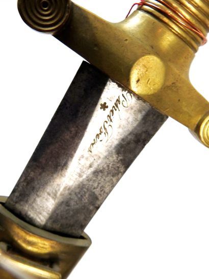 WHITE WEAPONS. Glaive model 1831 with molded...