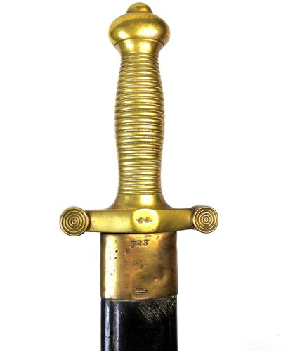 WHITE WEAPONS. Glaive model 1831 with molded...