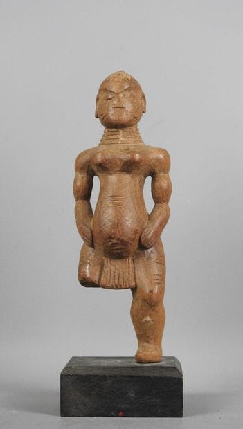 Bénin/Dahomey : Statuette de haut dignitaire....