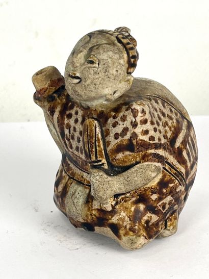 THAILAND: Stoneware figure. 15th century....