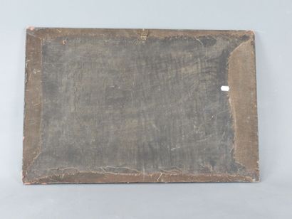 Nguyen THU (1930-2023) : Paysage animé. Panneau...