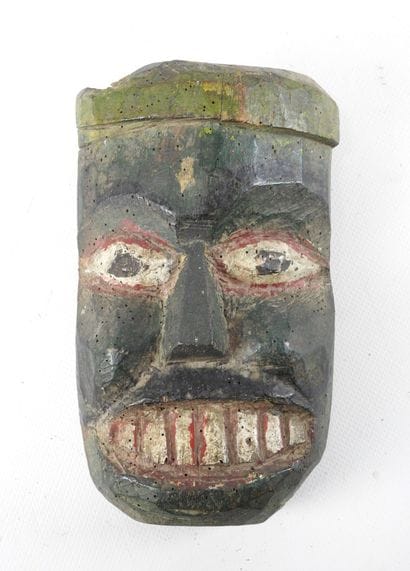 Mask of a divinity, BENGALE or NEPAL.
Wood,...