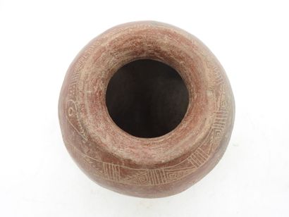 ECUADOR (?): Terracotta short-necked ball...