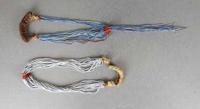 NAGA, Nagaland state, India.
Two necklaces...