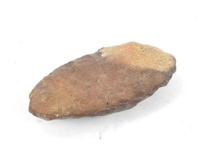 Biface en silex, Sahara
Dim: 17,5x9 cm.