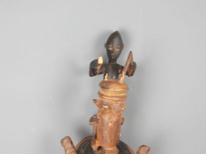 Masque de danse YAOURE, Côte d'Ivoire.
Bois...