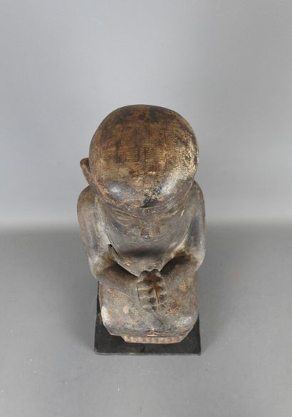 LAOS
Buddha figure in prayer position. Patinated...