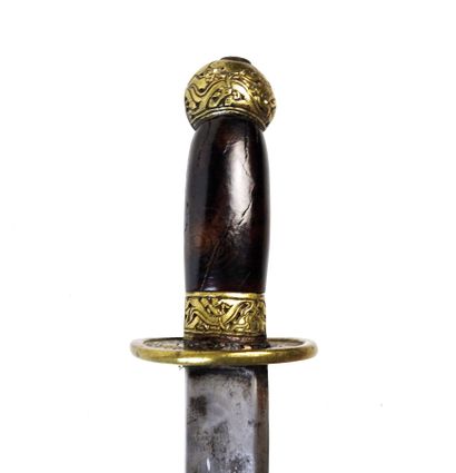 ARMES BLANCHES. Sabre chinois DAO à poignée...