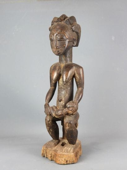 Maternity statue, BAOULE, Ivory Coast.
 H....