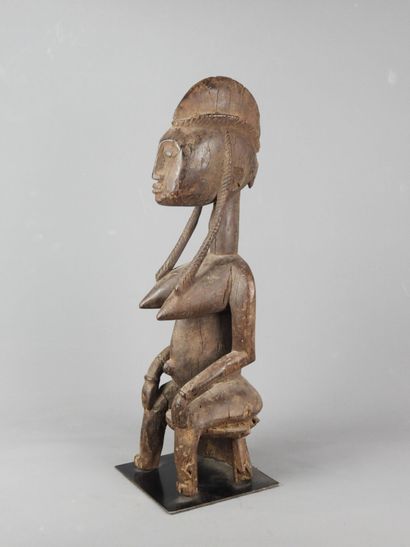 BAMANA, Mali.

Hardwood, dark patina.

Statue...
