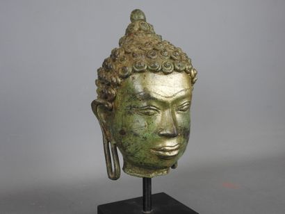 Thailand.
Lovely bronze Buddha head with...