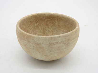Ancient Orient. 2 antique beige ceramic bowls....