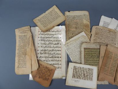 Meeting of partially illuminated Koranic...