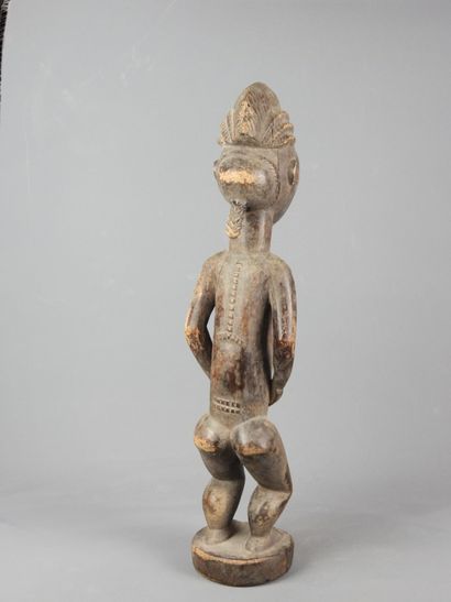 BAOULE, Côte d'Ivoire.

Statue en bois représentant...