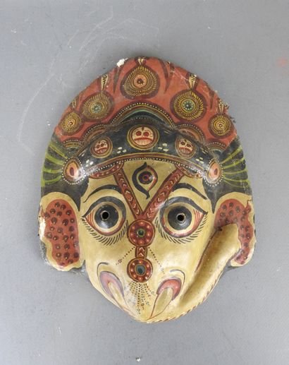 India.
Rare and ancient papier-mâché ritual...