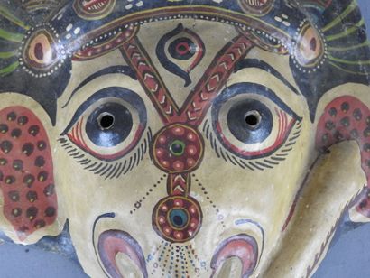 India.
Rare and ancient papier-mâché ritual...