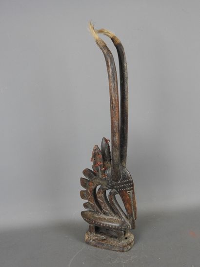 MALI Bambara
Antelope dance crest in patinated...
