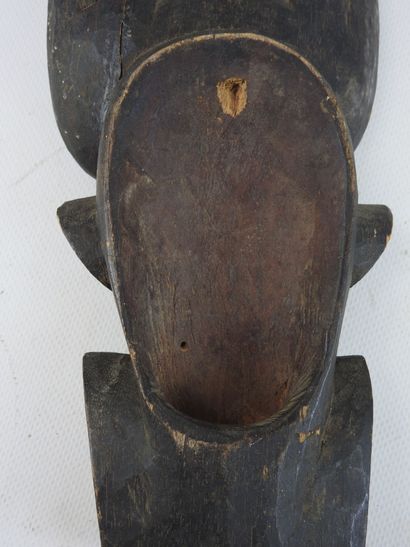COTE D'IVOIRE. Masque Senoufo en bois à double...