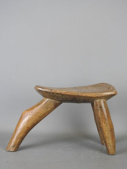 LOBI BURKINA FASO. Hardwood tripod seat with...