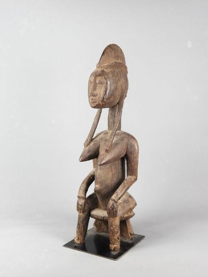 BAMANA, Mali.

Hardwood, dark patina.

Statue...