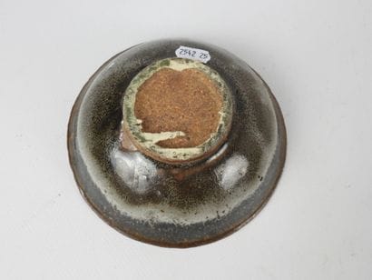 CHINA: Two blue and brown glazed stoneware...