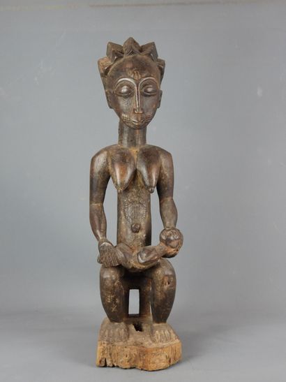 Maternity statue, BAOULE, Ivory Coast.
 H....