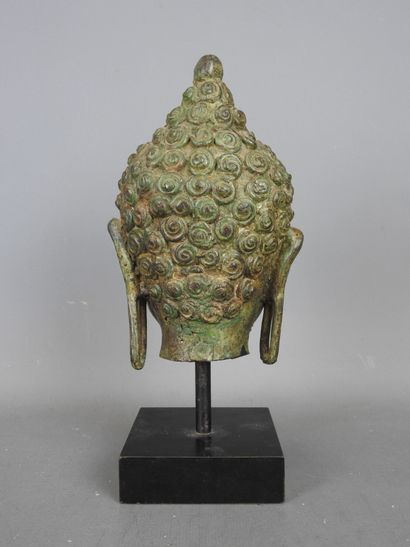 Thailand.
Lovely bronze Buddha head with...