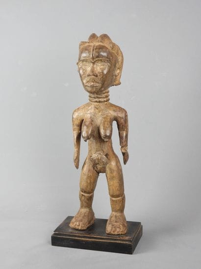 DAN, Côte d'Ivoire. Bois, patine sombre....
